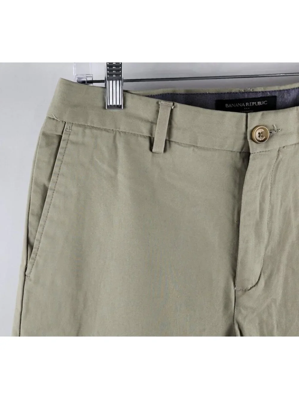 Banana Republic Pants Men 31x32 Brockton Beige Greenish Emerson Chino Pant NWT